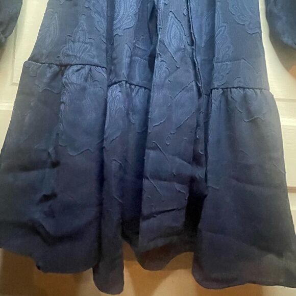 NWTs Michael Kors Ruffled V-Neck Tiered Hem Dress Size Medium - Picture 11 of 13